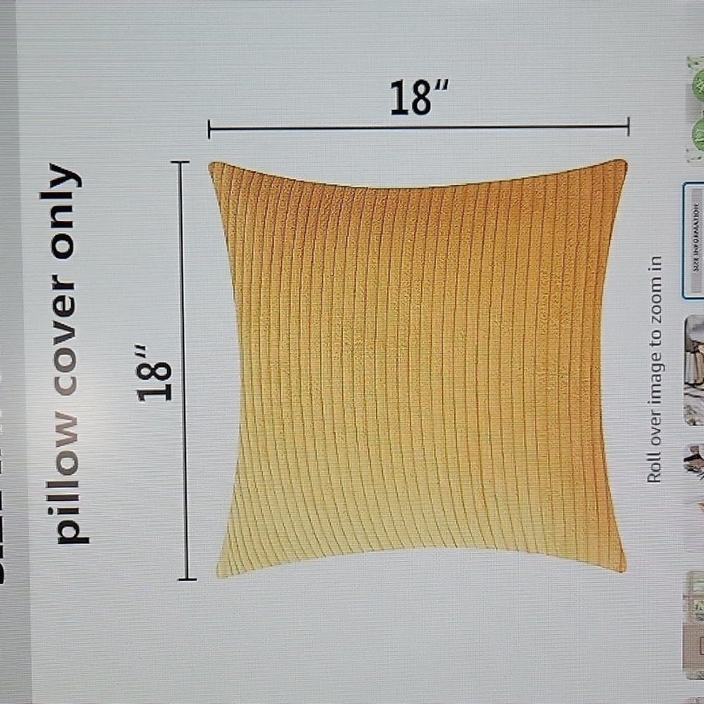 Home Brilliant Throw Pillow covers. 18" x 18" Set of 2 NIP - Picture 4 of 5